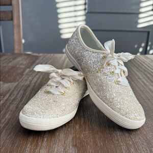 Keds X Kate Spade New York Champion Glitter Sneakers size 7